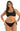 Bikini Balconcino Ferretto E SLIP FIOCCHI REVERSIBILE STAMPA Safari E TINTA UNITA NERO Curvy Pin-Up Stars