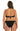 Bikini Balconcino Ferretto E SLIP FIOCCHI REVERSIBILE STAMPA Safari E TINTA UNITA NERO Curvy Pin-Up Stars