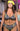 Bikini Balconcino Ferretto E Slip fianco alto REVERSIBILE STAMPA Safari E TINTA UNITA NERO Curvy Pin-Up Stars