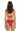 Bikini Triangolo ROSSO Marina Gold con Slip fiocchi, copertura media PIN-UP STARS