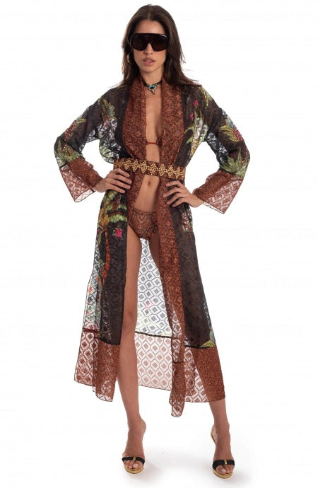Kimono Lungo Safari PIN-UP STARS
