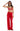 Bikini Triangolo ROSSO Marina Gold con Slip fiocchi, copertura media PIN-UP STARS