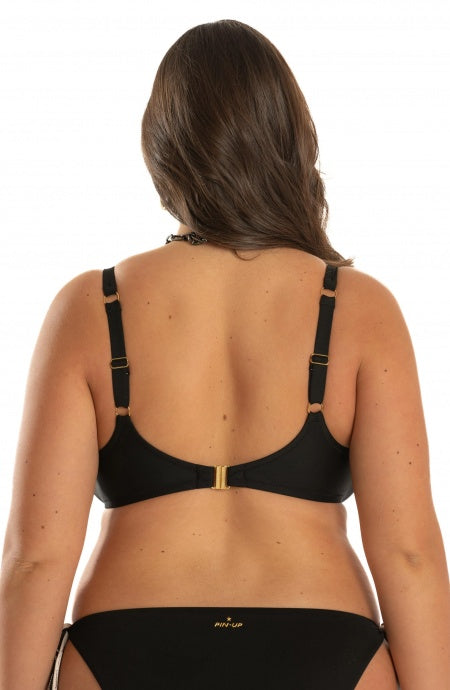 Top Bikini Brassiere Tinta Unita Curvy Pin-Up Stars
