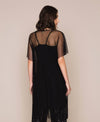 Abito caftano in tulle con paillettes Twinset