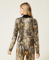 Maglia lupetto con stampa animalier Twinset