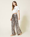 T-shirt con logo in paillettes Twinset