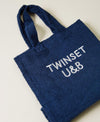 Borsa shopper in spugna con logo  Twinset