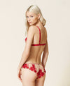 Reggiseno a Triangolo in tulle ricamato  e Slip Twinset