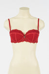 Reggiseno a Fascia imbottito in tulle e Slip ricamato a scelta Twinset