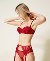Reggiseno a Fascia imbottito in tulle e Slip ricamato a scelta Twinset
