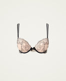 Reggiseno Push-Up in pizzo rébrodé  e Slip Tulle a scelta Twinset