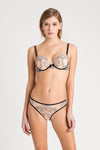 Reggiseno Push-Up in pizzo rébrodé  e Slip Tulle a scelta Twinset