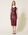 Abito longuette con pizzo e T-shirt Twinset