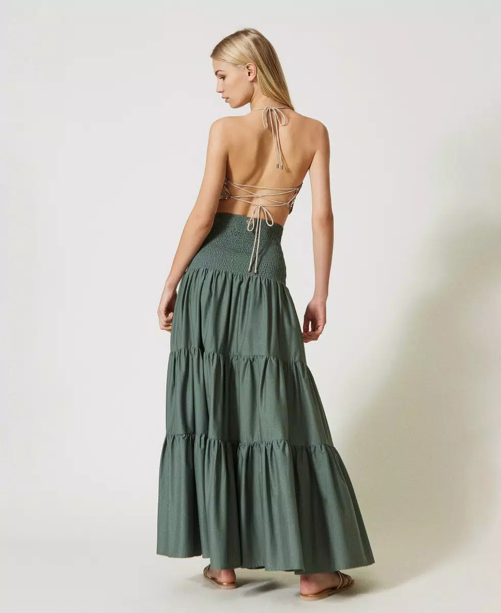Abito-gonna in popeline Twinset