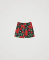 Shorts con stampa a rose Twinset