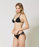 Bikini Triangolo e Tanga da bagno in rete con strass Twinset