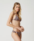 Bikini Triangolo da bagno e tanga animalier Twinset