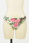Fascia da bagno con stampa e ricamo Rose e Slip a scelta Twinset