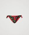 Fascia da bagno con stampa e ricamo Rose e Slip a scelta Twinset