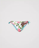 Triangolo da bagno con stampa e ricamo da bagno Rose e Slip a scelta Twinset