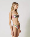 Fascia da bagno con stampa e ricamo Rose e Slip a scelta Twinset