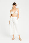 Pantaloni cropped in pizzo macramè Twinset
