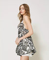 Top in georgette con stampa Twinset