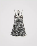 Top in georgette con stampa Twinset