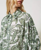 Camicia over in mussola stampata Twinset
