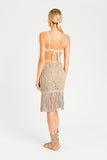 Gonna in macramè con frange Twinset