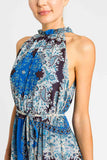 Abito asimmetrico con stampa foulard Twinset