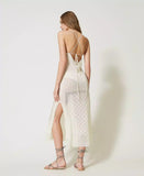 Abito lungo con spalline e spacchi Twinset