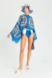 Poncho-foulard con stampa Twinset