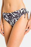 Bikini Ferretto da bagno e Slip Alto con stampa foglie Twinset