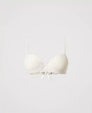 Bikini Balconcino e Tanga da bagno jacquard chevron Twinset
