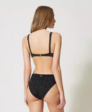 Bikini Ferretto e Slip  da bagno jacquard chevron Twinset