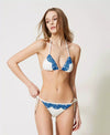 Bikini Triangolo da bagno Tanga da bagno con pizzo macramè Twinset