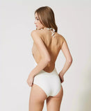 Costume intero con pizzo macramè Twinset