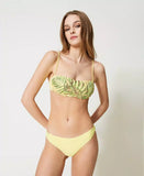 Bikini Fascia da bagno con ricamo e brasiliana Twinset