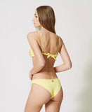Bikini Fascia da bagno con ricamo e brasiliana Twinset