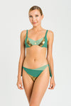 Bikini Ferretto e Slip da bagno con inserto Laminato Twinset