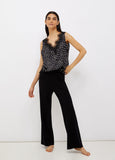Top nero Pois con pizzo Liu Jo