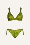 BIKINI BRASSIERE SLIP FIOCCHI STAMPA PRINCIPE AZZURRO PIN-UP STARS
