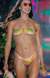 Bikini Fascia Slip Sgambato Stampa Dune Paillettes Pin-Up Stars