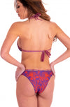 Bikini Triangolo Imbottito Slip Culotte Tessuto Rete Nido D'Ape Stampa Principe Azzurro Pin-Up Stars