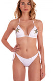 Bikini Triangolo Imbottito Slip Fiocchi Stella Strass Pin-Up Stars