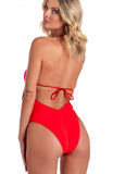 COSTUME INTERO INCROCIATO TULLE E LYCRA BICOLOR Pin-Up Stars