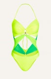 COSTUME INTERO INCROCIATO TULLE E LYCRA BICOLOR Pin-Up Stars