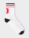 Calza corta unisex spugna lettera "D" Gallo
