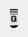 Calza corta unisex spugna lettera "Q" Gallo